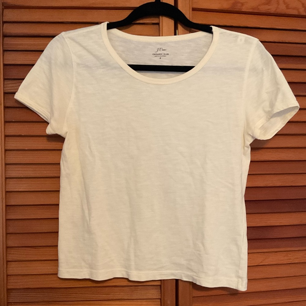 Women’s J.Crew Organic Slub T-Shirt in Butter Yellow